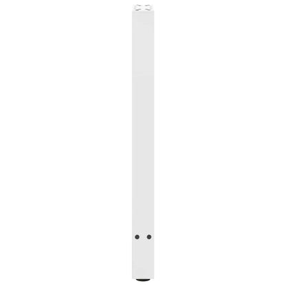 Console Table Legs White 2 pcs 28x(72-73) cm Steel