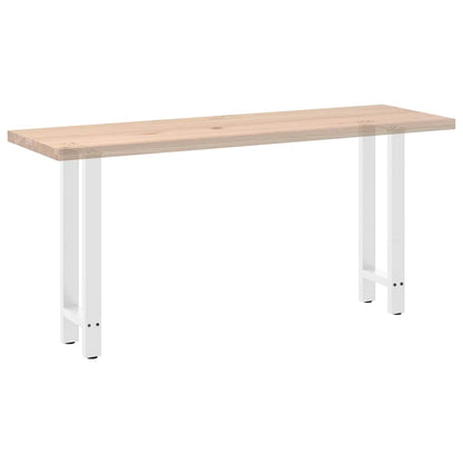 Console Table Legs White 2 pcs 28x(72-73) cm Steel