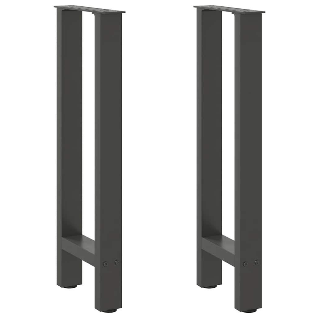Console Table Legs Anthracite 2 pcs 28x(72-73) cm Steel