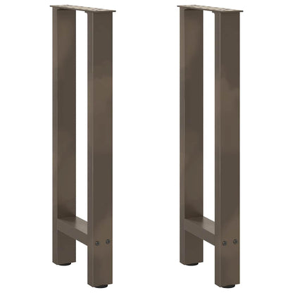 Console Table Legs Natural Steel 2 pcs 28x(72-73) cm Steel
