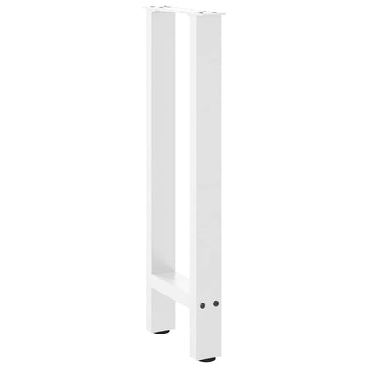 Console Table Legs White 2 pcs 38x(72-73) cm Steel