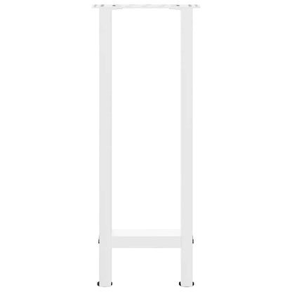 Console Table Legs White 2 pcs 38x(72-73) cm Steel