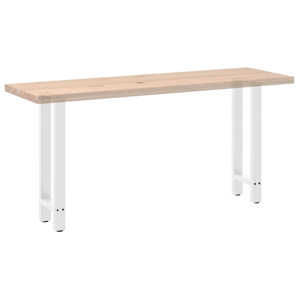 Console Table Legs White 2 pcs 38x(72-73) cm Steel