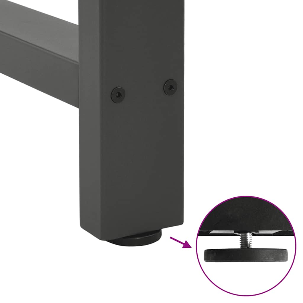 Console Table Legs Anthracite 2 pcs 38x(72-73) cm Steel