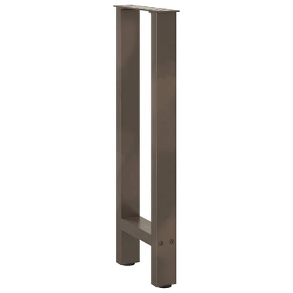 Console Table Legs Natural Steel 2 pcs 38x(72-73) cm Steel