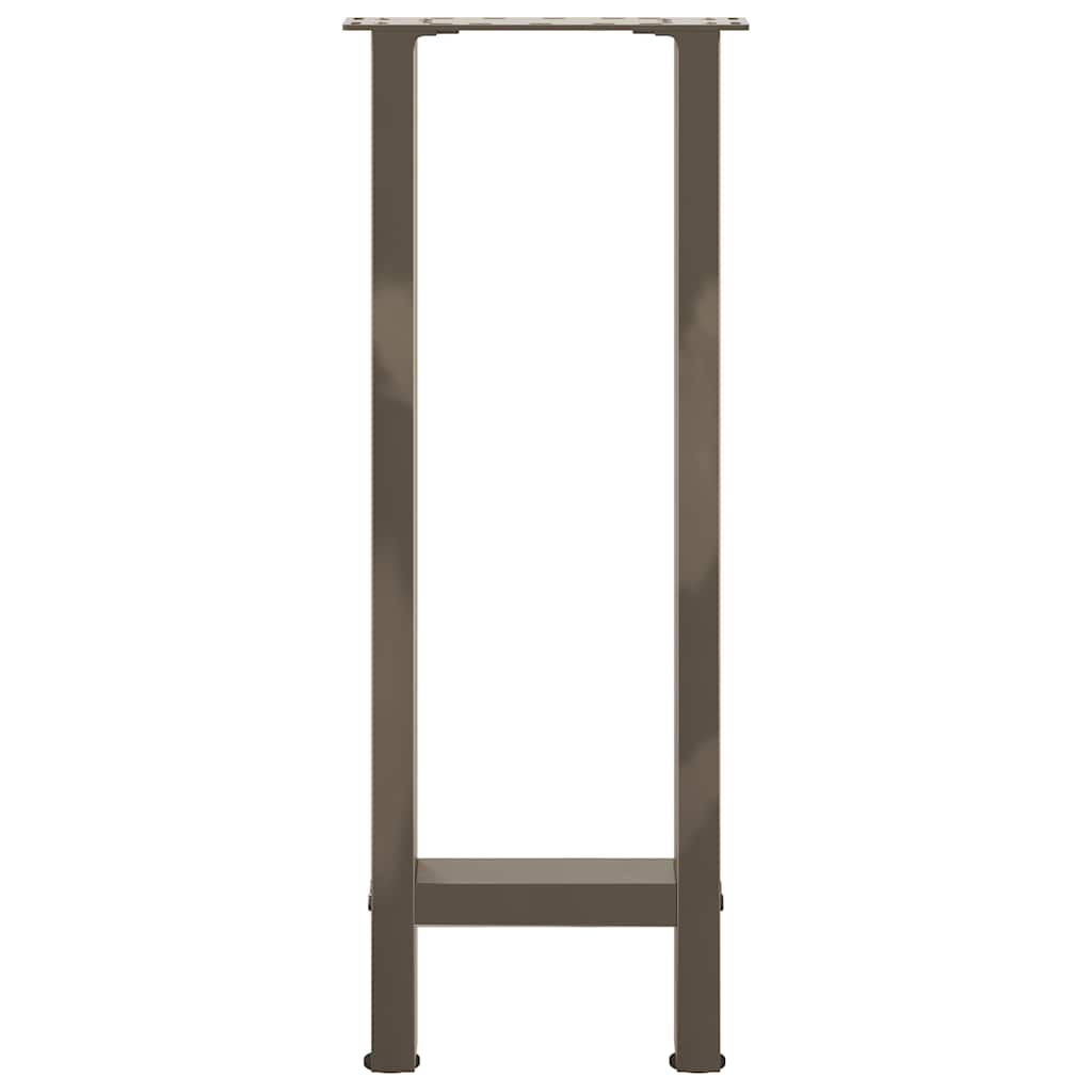 Console Table Legs Natural Steel 2 pcs 38x(72-73) cm Steel