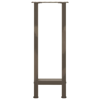 Console Table Legs Natural Steel 2 pcs 38x(72-73) cm Steel