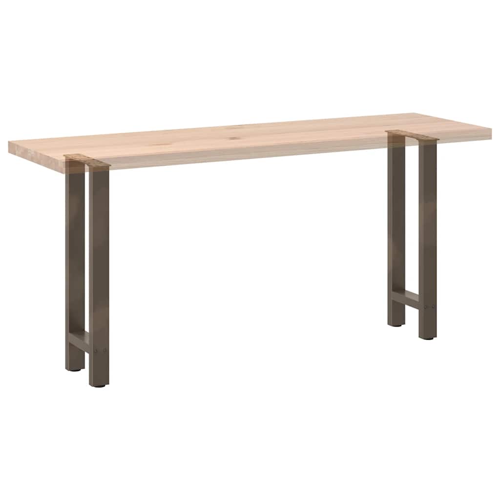 Console Table Legs Natural Steel 2 pcs 38x(72-73) cm Steel
