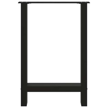Dining Table Legs Black 2 pcs 50x(72-73) cm Steel