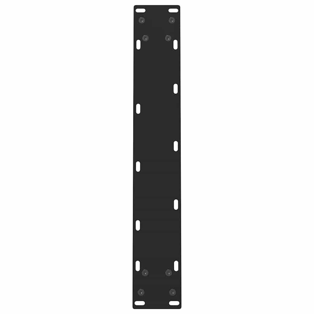 Dining Table Legs Black 2 pcs 50x(72-73) cm Steel