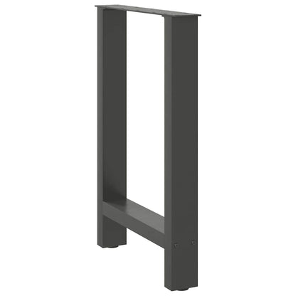 Dining Table Legs Anthracite 2 pcs 50x(72-73) cm Steel