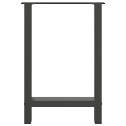 Dining Table Legs Anthracite 2 pcs 50x(72-73) cm Steel