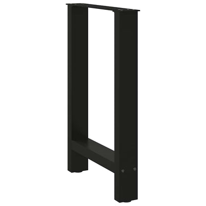 Dining Table Legs Black 2 pcs 60x(72-73) cm Steel