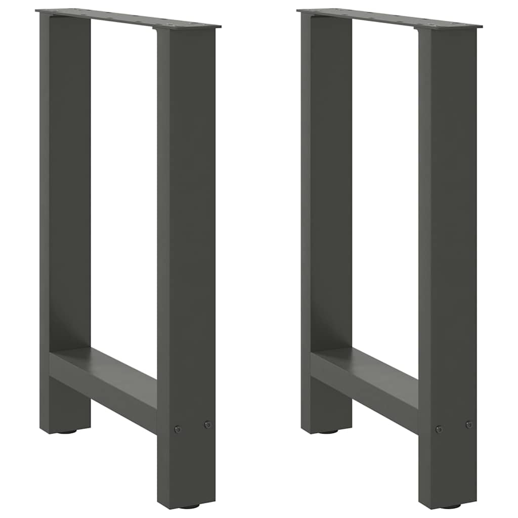 Dining Table Legs Anthracite 2 pcs 60x(72-73) cm Steel