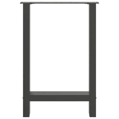 Dining Table Legs Anthracite 2 pcs 60x(72-73) cm Steel