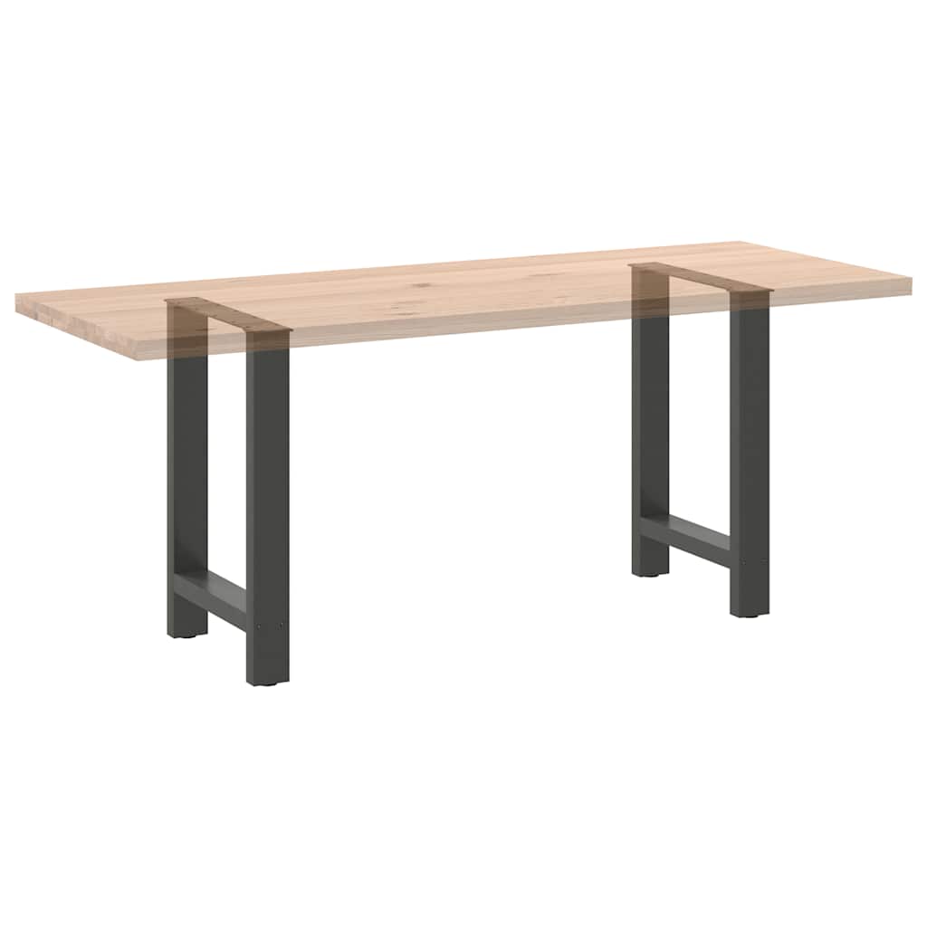Dining Table Legs Anthracite 2 pcs 60x(72-73) cm Steel