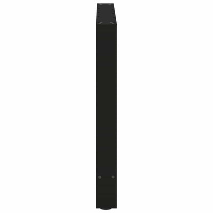 Dining Table Legs Black 2 pcs 70x(72-73) cm Steel