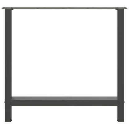 Dining Table Legs Anthracite 2 pcs 70x(72-73) cm Steel