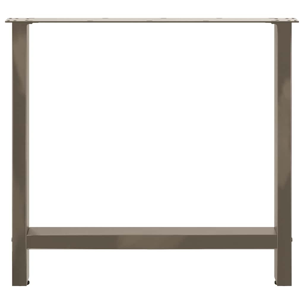 Dining Table Legs Natural Steel 2 pcs 70x(72-73) cm Steel