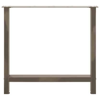 Dining Table Legs Natural Steel 2 pcs 70x(72-73) cm Steel