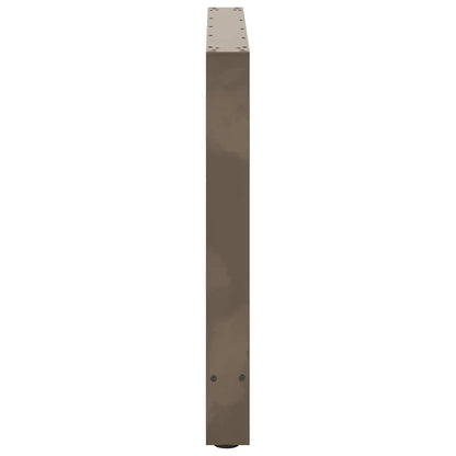 Dining Table Legs Natural Steel 2 pcs 70x(72-73) cm Steel