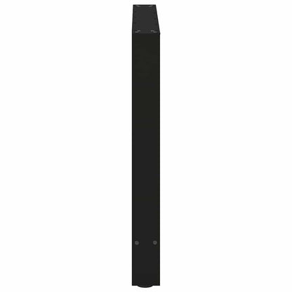 Dining Table Legs Black 2 pcs 80x(72-73) cm Steel