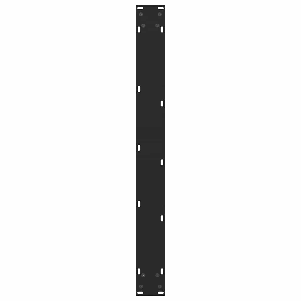 Dining Table Legs Black 2 pcs 80x(72-73) cm Steel