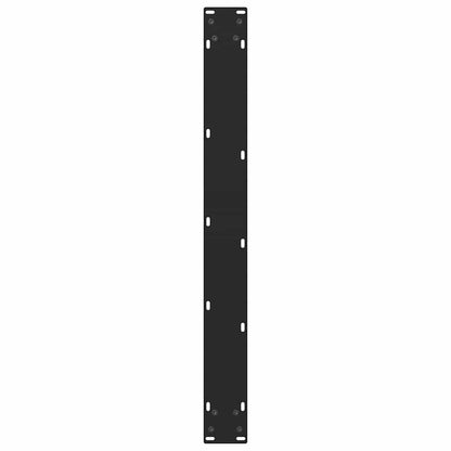 Dining Table Legs Black 2 pcs 80x(72-73) cm Steel