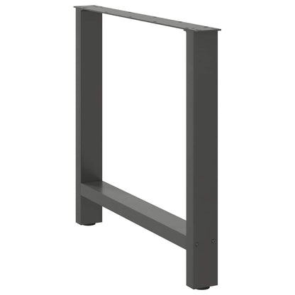 Dining Table Legs Anthracite 2 pcs 80x(72-73) cm Steel