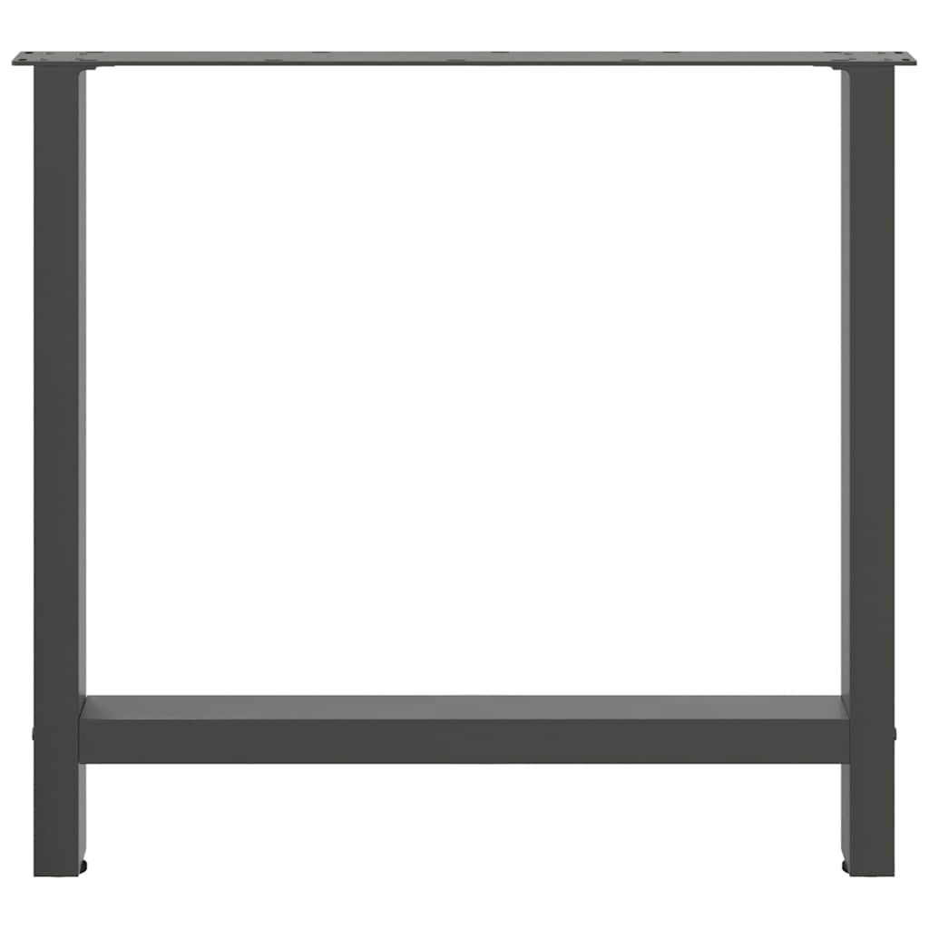 Dining Table Legs Anthracite 2 pcs 80x(72-73) cm Steel