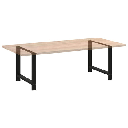 Dining Table Legs Black 2 pcs 90x(72-73) cm Steel