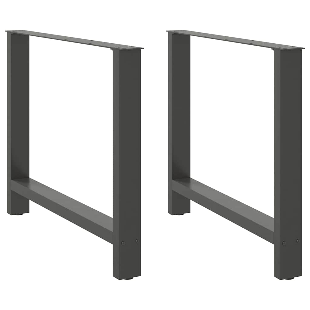 Dining Table Legs Anthracite 2 pcs 90x(72-73) cm Steel