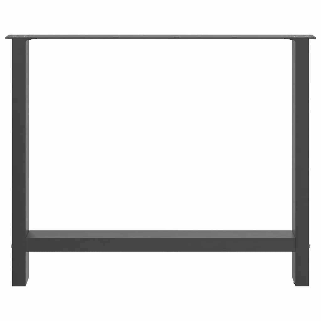 Dining Table Legs Anthracite 2 pcs 90x(72-73) cm Steel