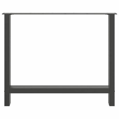 Dining Table Legs Anthracite 2 pcs 90x(72-73) cm Steel