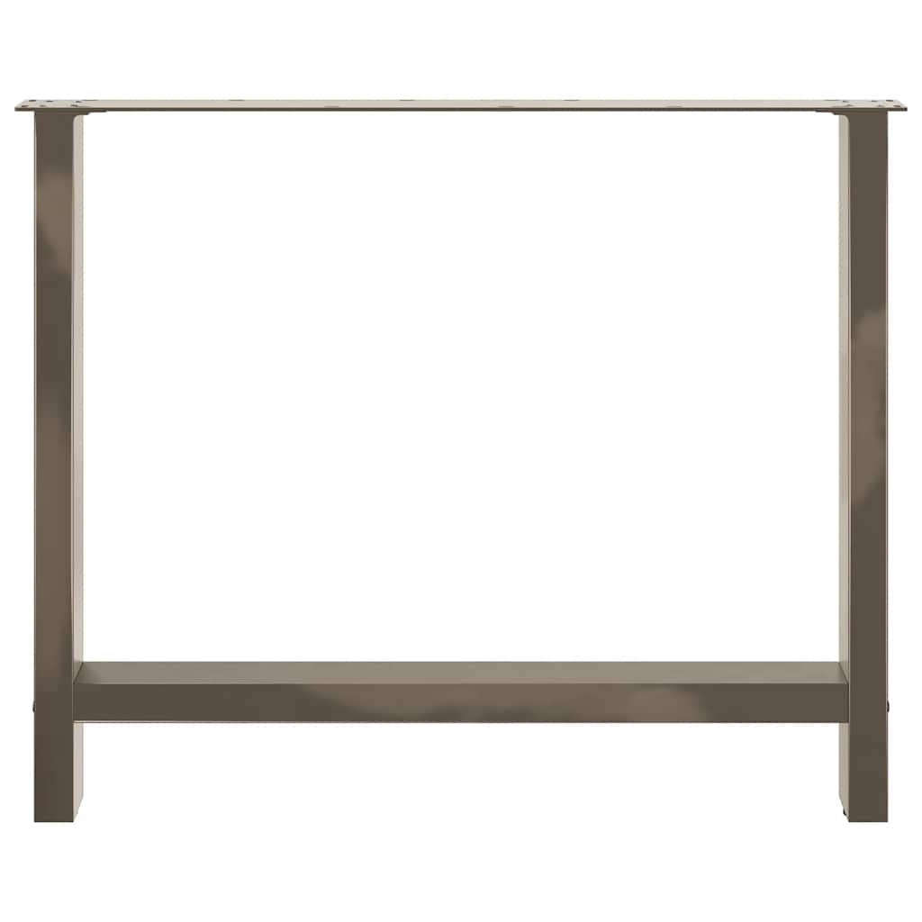 Dining Table Legs Natural Steel 2 pcs 90x(72-73) cm Steel