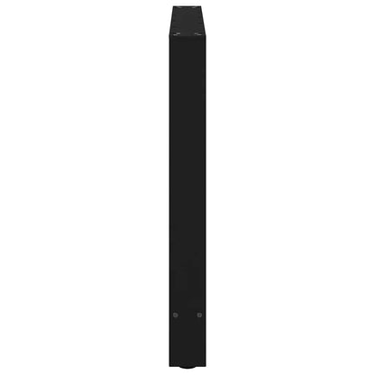 Dining Table Legs Black 2 pcs 100x(72-73) cm Steel
