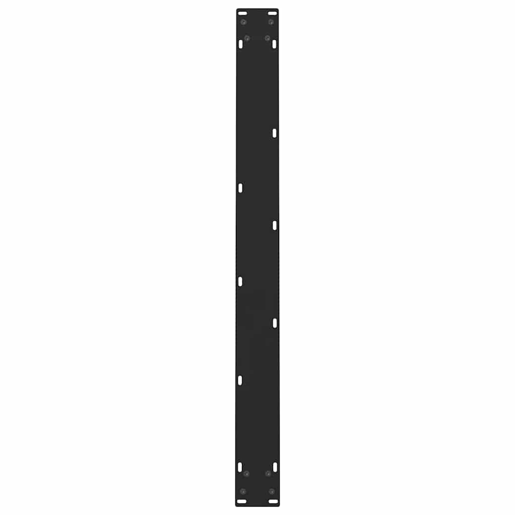 Dining Table Legs Black 2 pcs 100x(72-73) cm Steel
