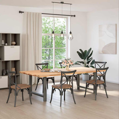 Dining Table Legs Anthracite 2 pcs 100x(72-73) cm Steel
