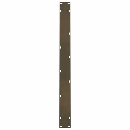 Dining Table Legs Natural Steel 2 pcs 100x(72-73) cm Steel