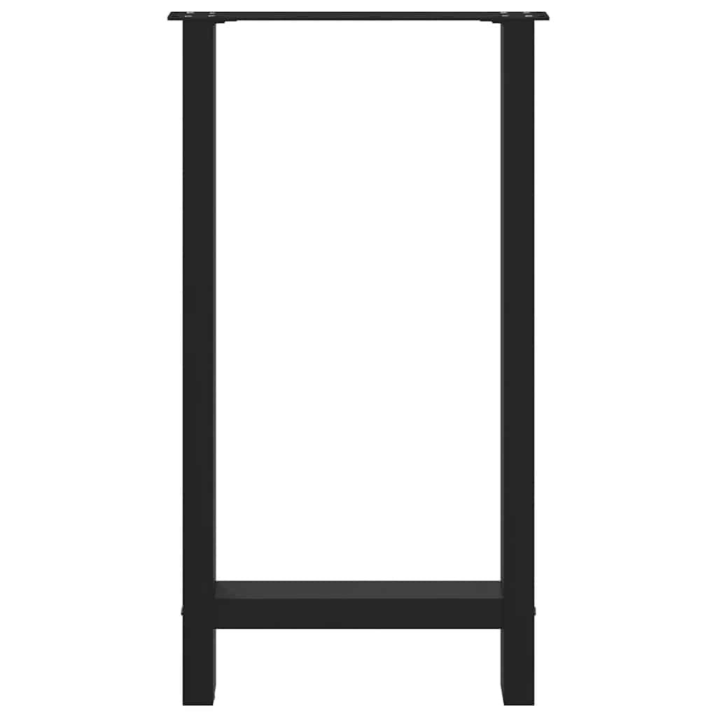 Bar Table Legs Black 2 pcs 40x(90-91) cm Steel