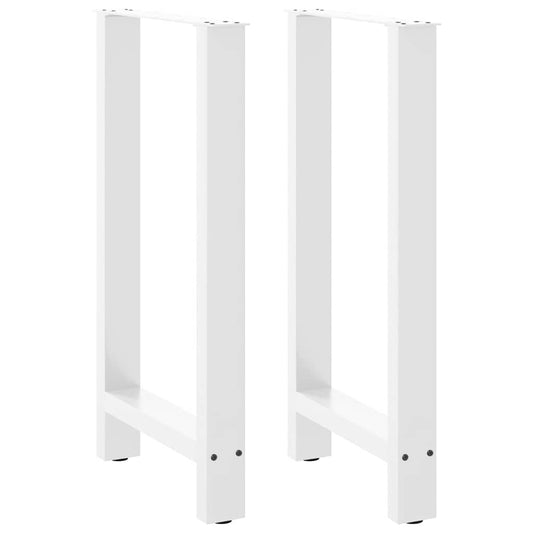 Bar Table Legs White 2 pcs 40x(90-91) cm Steel
