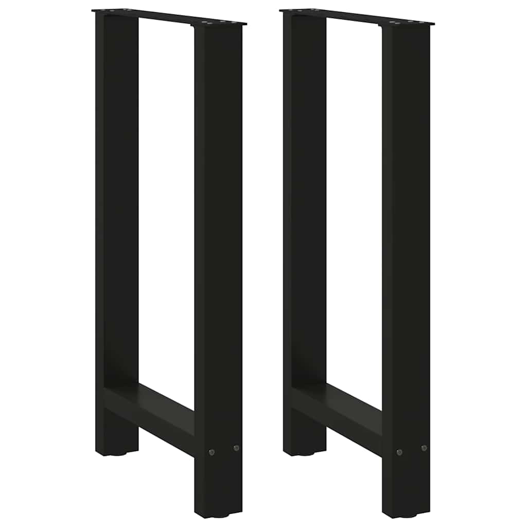 Bar Table Legs Black 2 pcs 50x(90-91) cm Steel