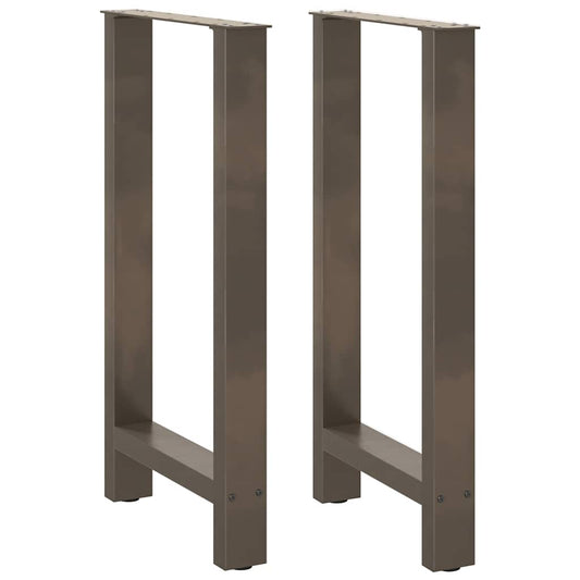 Bar Table Legs Natural Steel 2 pcs 50x(90-91) cm Steel