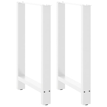 Bar Table Legs White 2 pcs 60x(90-91) cm Steel