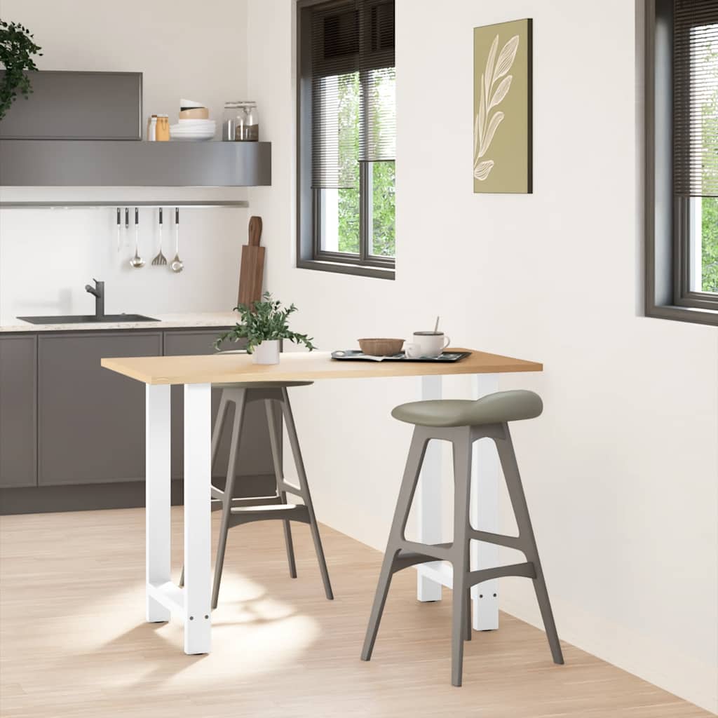 Bar Table Legs White 2 pcs 60x(90-91) cm Steel