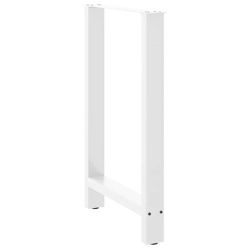 Bar Table Legs White 2 pcs 60x(90-91) cm Steel