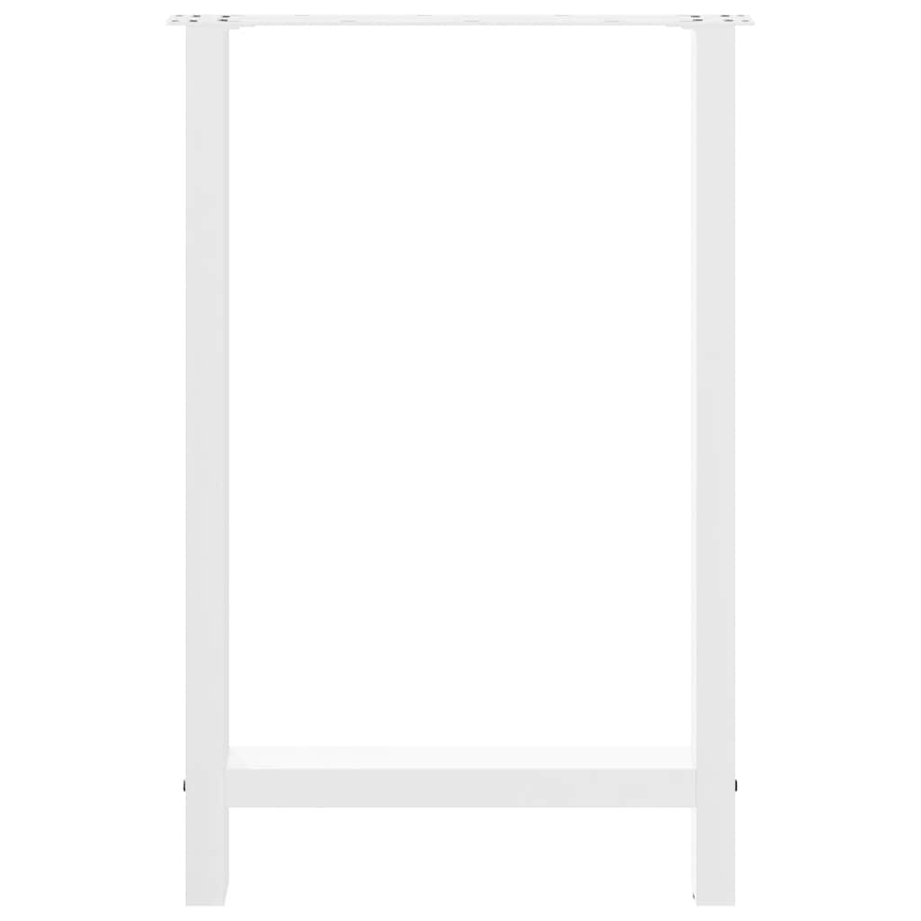 Bar Table Legs White 2 pcs 60x(90-91) cm Steel