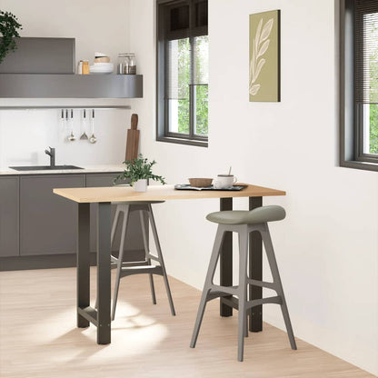 Bar Table Legs Anthracite 2 pcs 60x(90-91) cm Steel