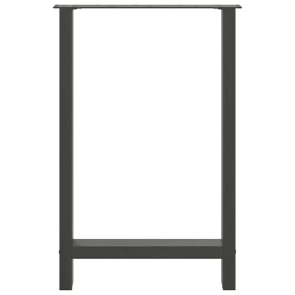 Bar Table Legs Anthracite 2 pcs 60x(90-91) cm Steel