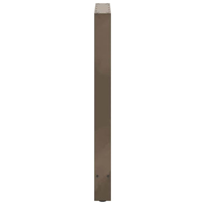 Bar Table Legs Natural Steel 2 pcs 60x(90-91) cm Steel